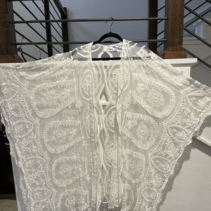 Torrid  white lace over piece